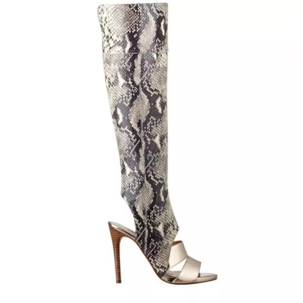 Guess Women’s Condolan Over The Knee Boots Snake Elastic Material